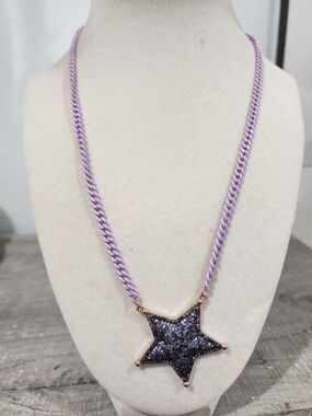 Lavender Star Druzy Necklace - Alexa Rae